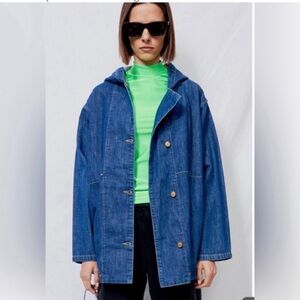 NWT B SIDES Blue Jeans travel Jacke M/L